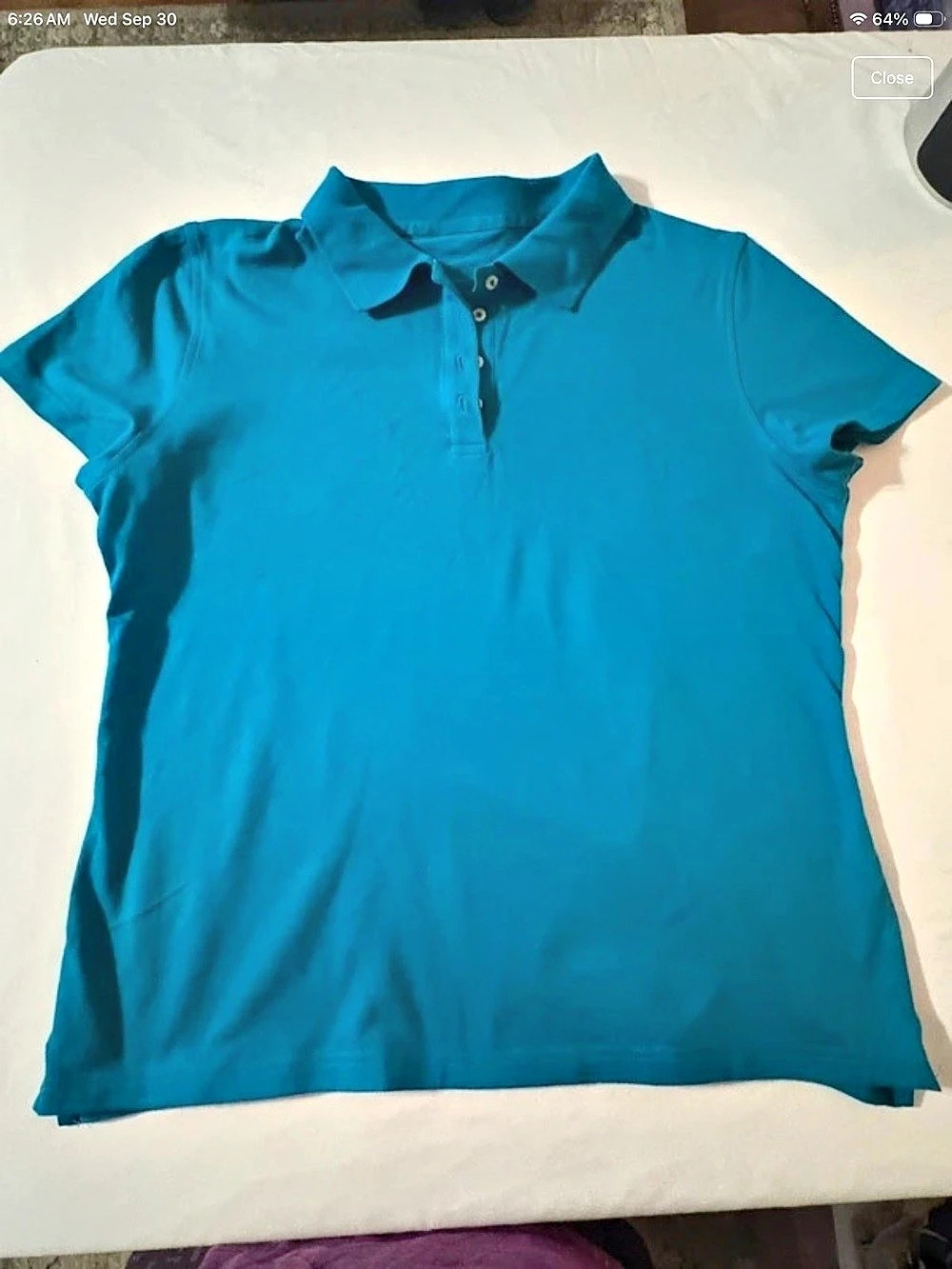 Blue Short Sleeve Polo